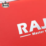 RAJA MASTER-100 MUAY THAI BOXING MMA HEADGEAR HEAD GUARD PROTECTOR Cowhide Leather M-XL Red