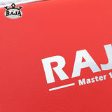 RAJA MASTER-100 MUAY THAI BOXING MMA HEADGEAR HEAD GUARD PROTECTOR Cowhide Leather M-XL Red