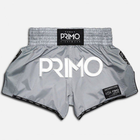 Primo Muay Thai Boxshorts Super Nylon S-XXL Hammerhead Grau 