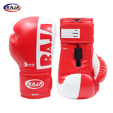 RAJA RBGP-C8 MUAY THAI BOXING GLOVES Coolmax PU Leather Kids 6 oz Red