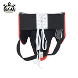 RAJA MASTER-100 BOXING SPARRING GROIN GUARD PROTECTOR Cowhide Leather Size M-XL Red
