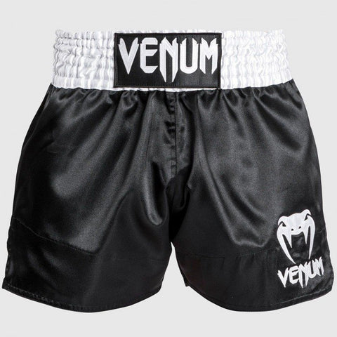Venum-03813-624 Classic MUAY THAI BOXING Shorts XS-XXL Black/White/White