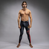 Venum-05252-603 x TEKKEN 8 Marshall Law Spats Size S-XXL Black Red Gold