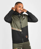 UFC Adrenaline by Venum Fight Week Men’s Zip Hoodie Size S-M Khaki Bronze