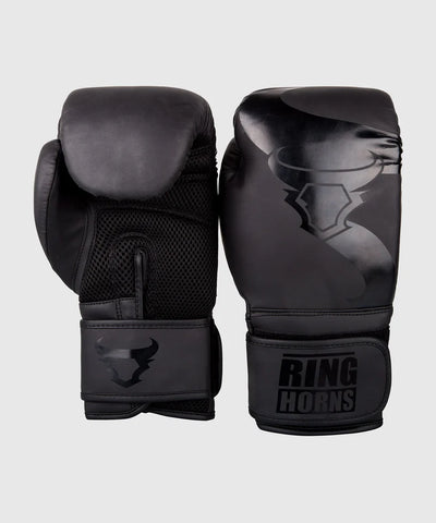 Ringhorns Charger BOXING GLOVES 8-16 oz Black/Black