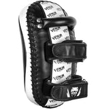 VENUM MUAY THAI BOXING MMA KICK PADS Leather Black White