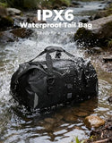 KEMIMOTO 40L Waterproof Motorcycle Tail Bag 500D PVC Black