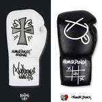No Boxing No Life Humor Punch Boxing Gloves Lace Up Microfiber 10-14 oz 2 Colours