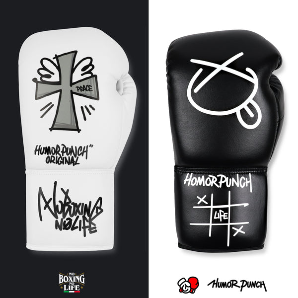 No Boxing No Life Humor Punch Boxing Gloves Lace Up Microfiber 10