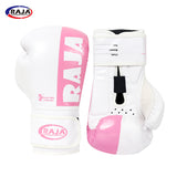 RAJA RBGP-C8 MUAY THAI BOXING GLOVES Coolmax PU Leather Kids 6 oz Pink White
