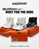 NIKE HYPERKO 3 PROFESSIONAL BOXING SHOES BOOTS US 8.5-11 White Black