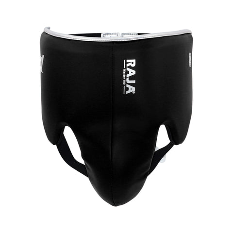 RAJA MASTER-100 BOXING SPARRING GROIN GUARD PROTECTOR Cowhide Leather Size M-XL Black