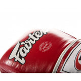 Fairtex BGV5 MUAY THAI BOXING GLOVES Leather 16 oz Red Black White