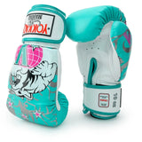 YOKKAO 90s MUAY THAI BOXING GLOVES 8-16 oz Turquoise Blue