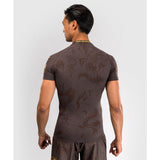 UFC Fusion by Venum Fight Week Men's Performance Short Sleeve Rashguard M-XL Earthen Brown