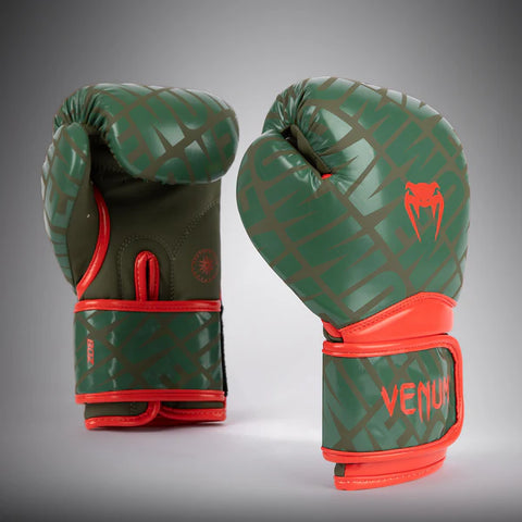 VENUM-05395-015 Contender 1.5XT BOXING GLOVES 8 OZ KIDS Army Green