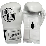 LION KING 0244 MUAY THAI  BOXING GLOVES 2.0 8-12 oz White