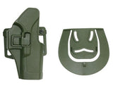 Airsoft Tactical Military CQC OWB Polymer Pistol Holster G17/1911/M92/P226/USP 3 Colours
