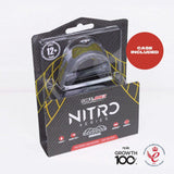 SAFEJAWZ Nitro SERIES SPORTS MUAY THAI BOXING MMA SELF-FIT MOUTHGUARD Grey Yellow Senior Age 12+