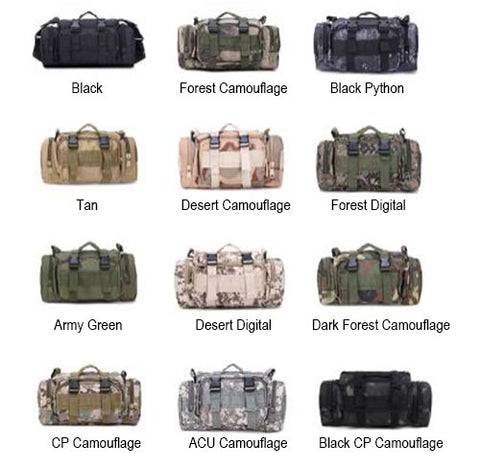 Airsoft Tactical Military Multi-Purpose Outdoor Cycling Sports Waist Shoulder Hand Bag 8 Colours Available ATB001