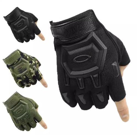 Airsoft Tactical Military Cycling Outdoor Combat Gloves Fingerless Size Free 3 Colours ATG005