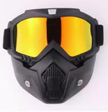 Airsoft Tactical Military Motorcycle Hunting Protection Goggle Full Face Mask Set Anti Fog 7 Colours ATGM006