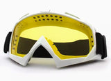 Motorcycle Snowboarding Ski Outdoor Protection Goggles White 6 Colours Lens ATGM011