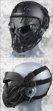 Airsoft Tactical Military Motorcycle Hunting Protection Goggle Skull Full Face Mask Army Green 3 Colours Lenses ATGM015