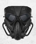 Airsoft Tactical Military Motorcycle Hunting Protection Goggle Skull Full Face Mask Black 3 Colours Lenses ATGM015