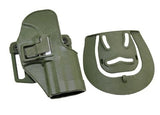 Airsoft Tactical Military CQC OWB Polymer Pistol Holster G17/1911/M92/P226/USP 3 Colours