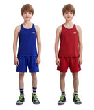 FLUORY MUAY THAI BOXING SET Vest Tank Top & Shorts Trunks Adult & Junior XXXS-XXXL 2 Colours