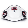 TWINS SPIRIT BEPL2 MUAY THAI BOXING MMA SPARRING BELLY PROTECTOR PAD M-XL Leather White