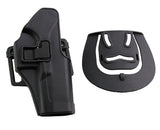 Airsoft Tactical Military CQC OWB Polymer Pistol Holster G17/1911/M92/P226/USP 3 Colours