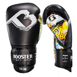 BOOSTER PRO MARBLE MUAY THAI BOXING GLOVES 8-16 oz Black