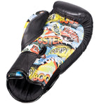 BOOSTER PRO MARBLE MUAY THAI BOXHANDSCHUHE Rindsleder Thai Leder 8-16 oz Schwarz 