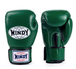 Windy BGVH Classic MUAY THAI BOXING GLOVES Cowhide Leather Kids 6 oz Army Green