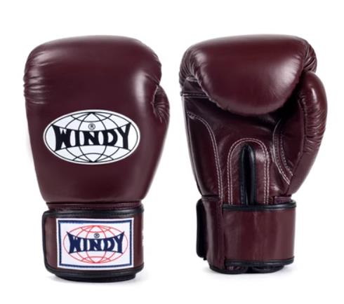 windy boxing gear Windy BGVH Classic MUAY THAI BOXING GLOVES Cowhide Leather 8-16 oz Dark Red