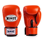 Windy BGVH Classic MUAY THAI BOXING GLOVES Cowhide Leather 8-16 oz Orange