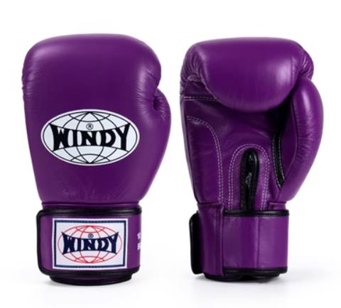 Windy BGVH Classic MUAY THAI BOXING GLOVES Cowhide Leather Kids 6 oz Purple