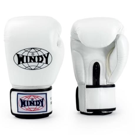 Windy BGVH Classic MUAY THAI BOXING GLOVES Cowhide Leather 8-16 oz White