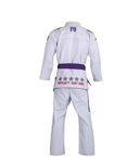 FLUORY FREEDOM FIGHTER BJJF34 JIU JITSU GI Größe A0-A4 WEISS 