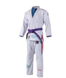 FLUORY FREEDOM FIGHTER BJJF34 JIU JITSU GI Größe A0-A4 WEISS 