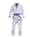 FLUORY FREEDOM FIGHTER BJJF34 JIU JITSU GI Größe A0-A4 WEISS 