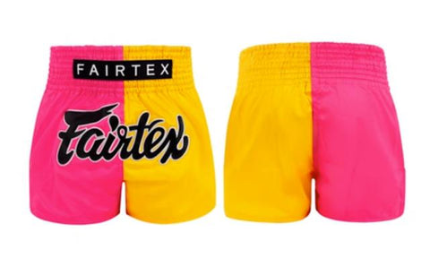 Fairtex MUAY THAI BOXING Shorts XS-XXL Pink Yellow BS1911