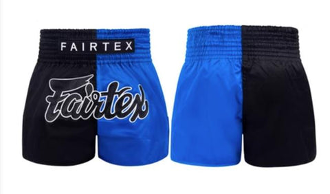 Fairtex MUAY THAI BOXING Shorts XS-XXL Black Blue BS1911