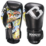 BOOSTER PRO MARBLE MUAY THAI BOXING GLOVES 8-16 oz Black