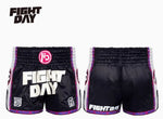 FIGHTDAY FDBS007 MUAY THAI MMA BOXING SHORTS XS-XXL Black