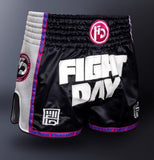 FIGHTDAY FDBS007 MUAY THAI MMA BOXING SHORTS XS-XXL Black