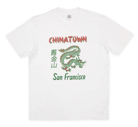 Vintage Old School Oriental Style San Francisco Chinatown CT008 T-Shirt S-XL White