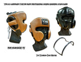 TFM HG1 HANDMADE CUSTOM MADE PROFESSIONAL BOXING SPARRING HEADGUARD Titanium Core Matrix
